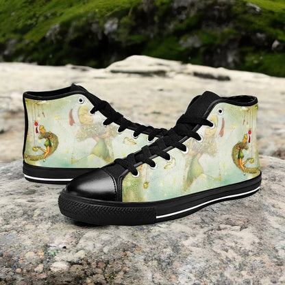 Tinkerbell Christmas Tinker Bell Custom High Top Sneakers Shoes