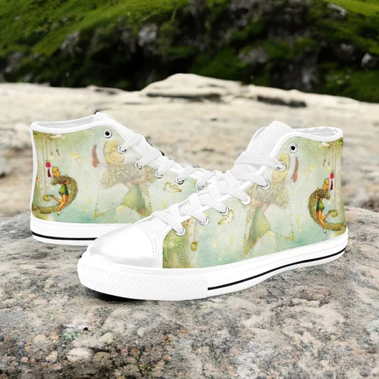 Tinkerbell Christmas Tinker Bell Custom High Top Sneakers Shoes