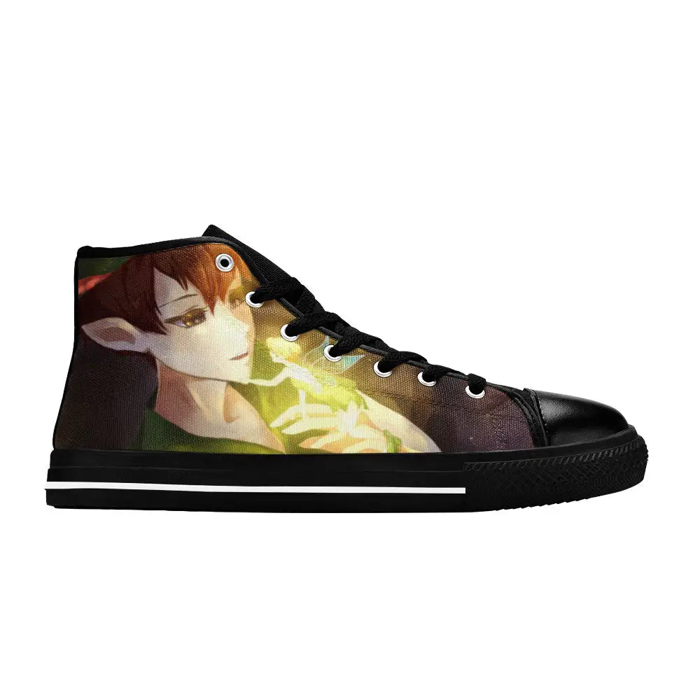 Tinkerbell Tinker Bell And Peter Pan Custom High Top Sneakers Shoes