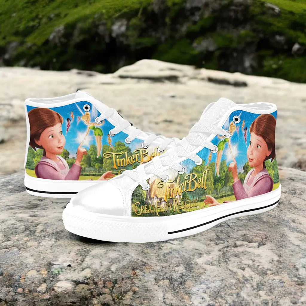 Tinkerbell Tinker Bell Fairies Custom High Top Sneakers Shoes