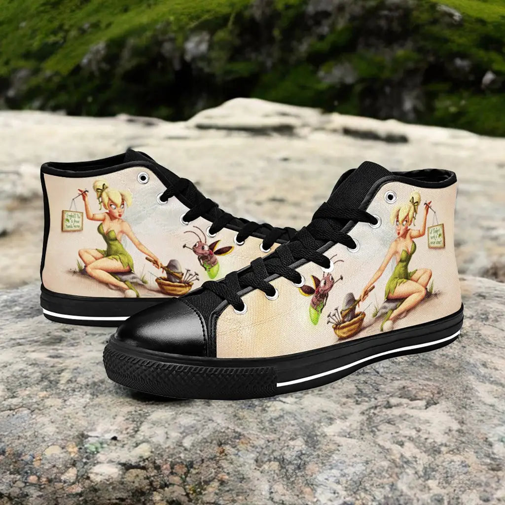 Tinkerbell Tinker Bell Fairies Custom High Top Sneakers Shoes