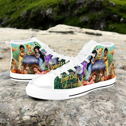 Tinkerbell Tinker Bell Fairies Custom High Top Sneakers Shoes