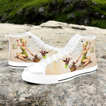 Tinkerbell Tinker Bell Fairies Custom High Top Sneakers Shoes