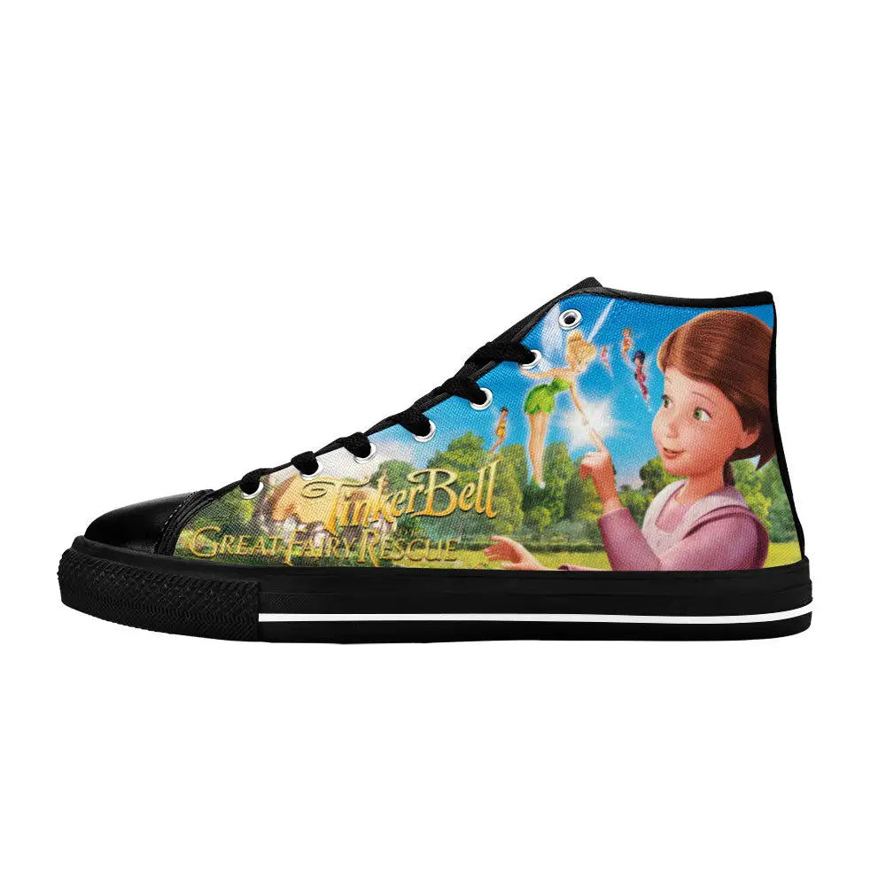 Tinkerbell Tinker Bell Fairies Custom High Top Sneakers Shoes