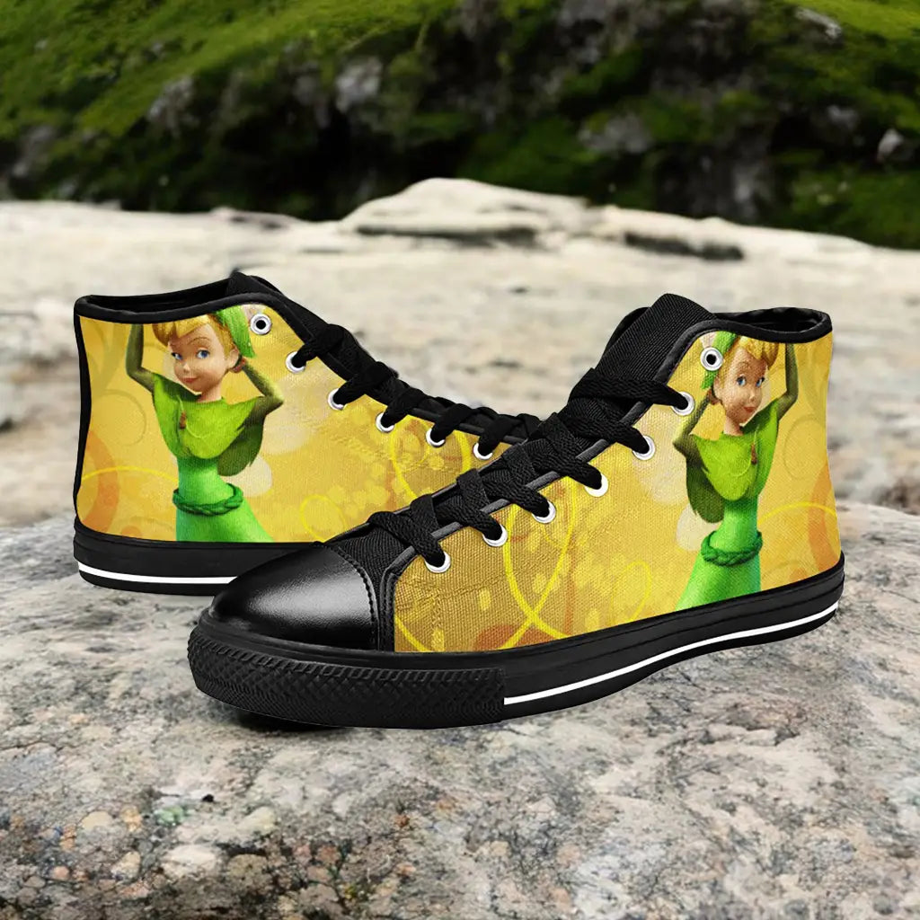 Tinkerbell Tinker Bell Fairies Custom High Top Sneakers Shoes