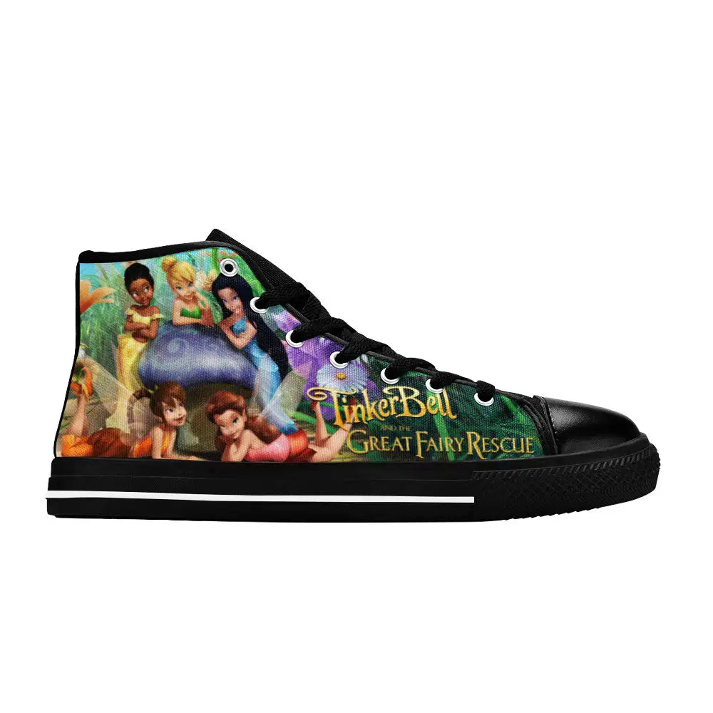 Tinkerbell Tinker Bell Fairies Custom High Top Sneakers Shoes