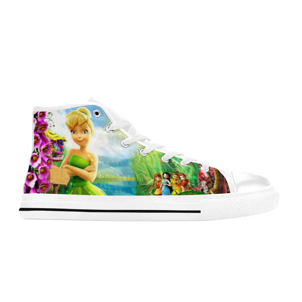 Tinkerbell Tinker Bell Fairies Custom High Top Sneakers Shoes