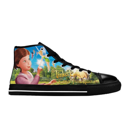 Tinkerbell Tinker Bell Fairies Custom High Top Sneakers Shoes