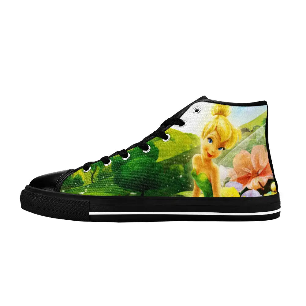 Tinkerbell Tinker Bell Fairies Custom High Top Sneakers Shoes