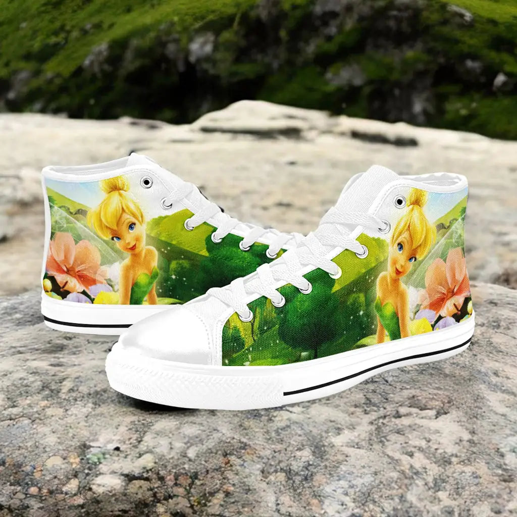 Tinkerbell Tinker Bell Fairies Custom High Top Sneakers Shoes