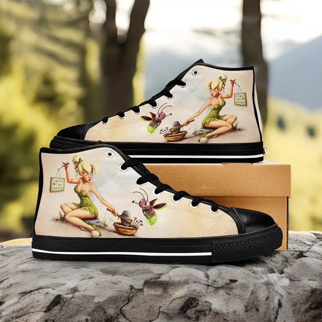 Tinkerbell Tinker Bell Fairies Custom High Top Sneakers Shoes