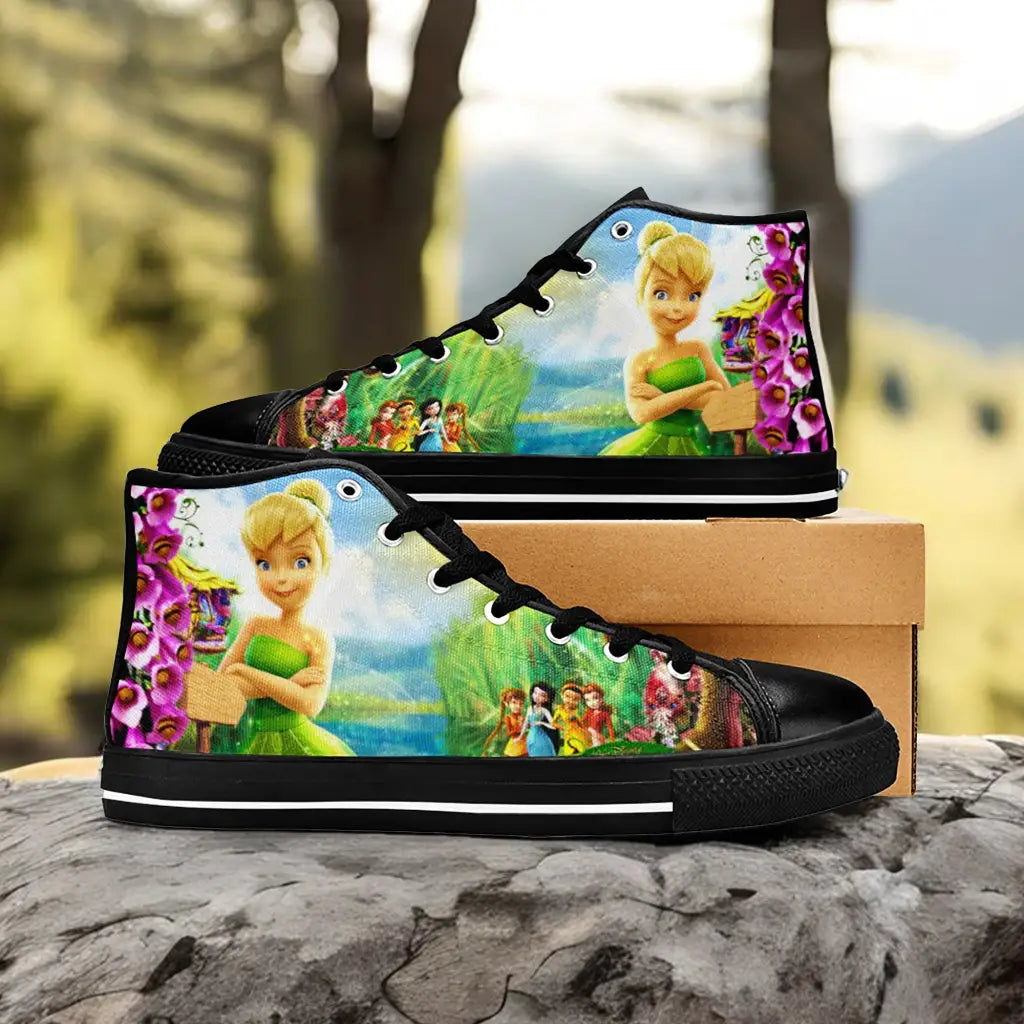 Tinkerbell Tinker Bell Fairies Custom High Top Sneakers Shoes