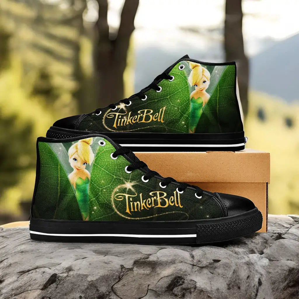 Tinkerbell Tinker Bell Fairies Custom High Top Sneakers Shoes