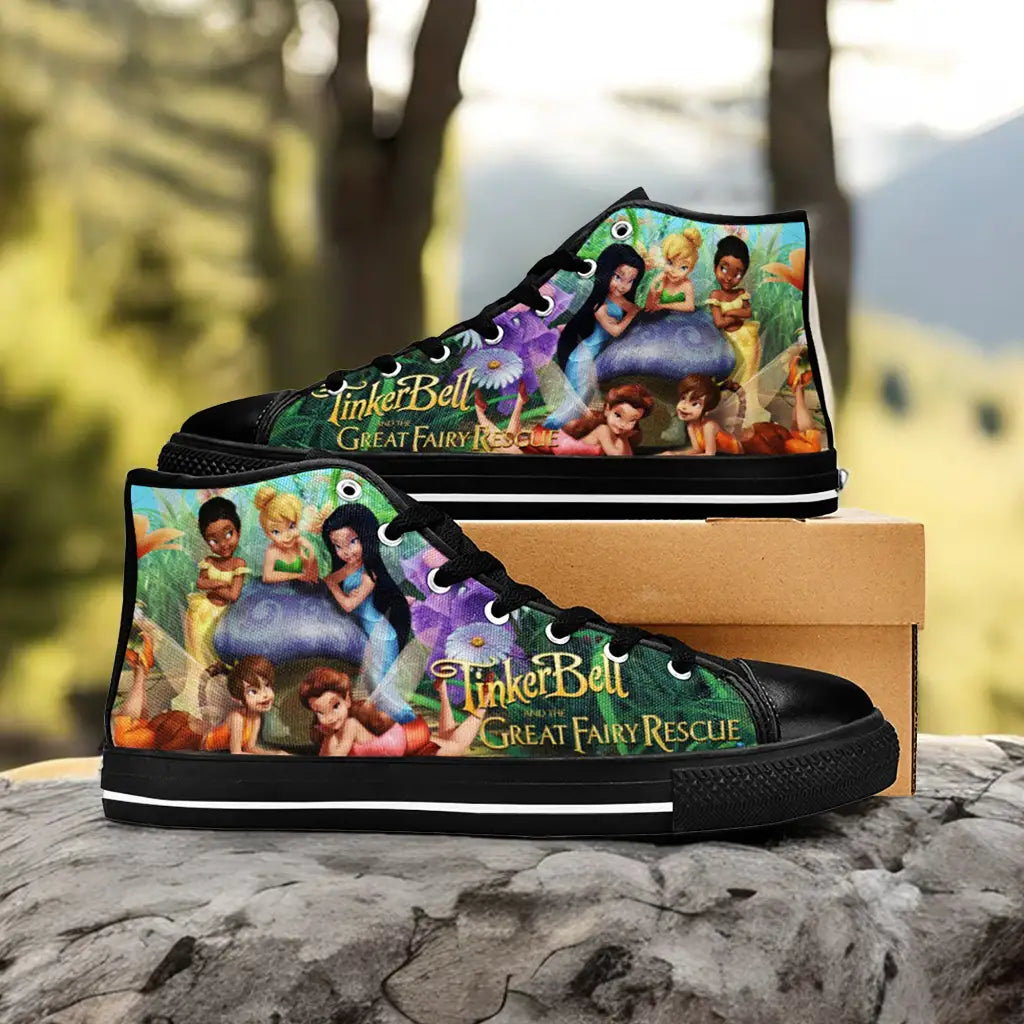 Tinkerbell Tinker Bell Fairies Custom High Top Sneakers Shoes