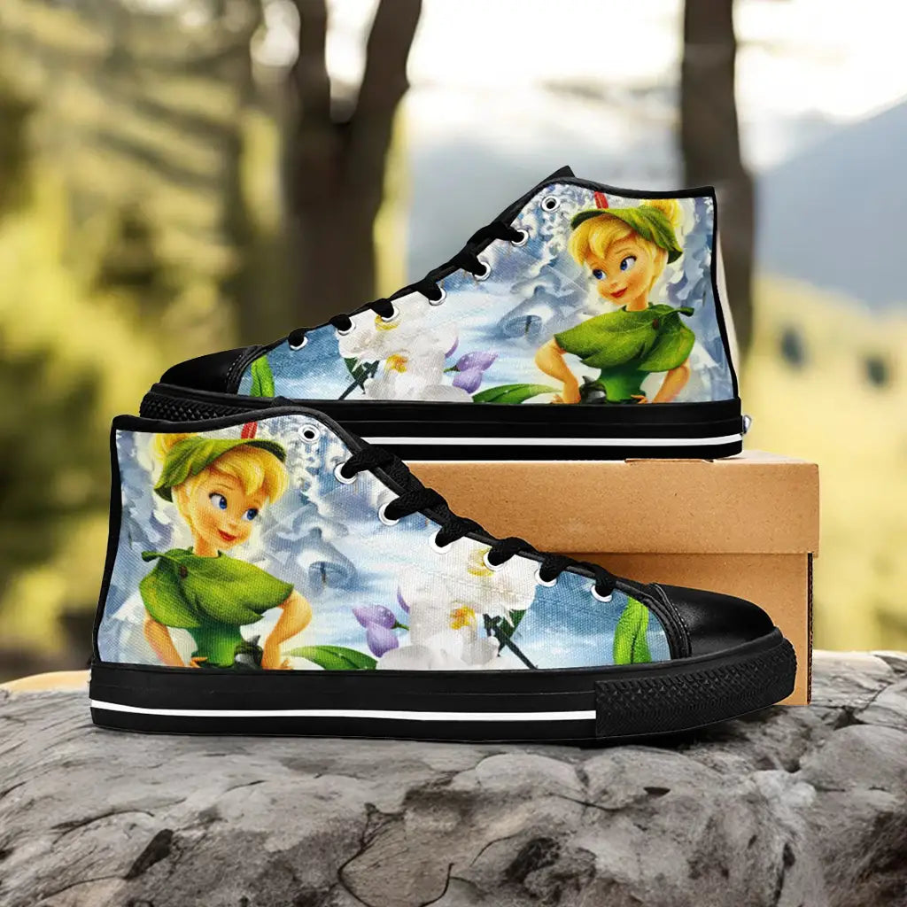 Tinkerbell Tinker Bell Fairies Custom High Top Sneakers Shoes