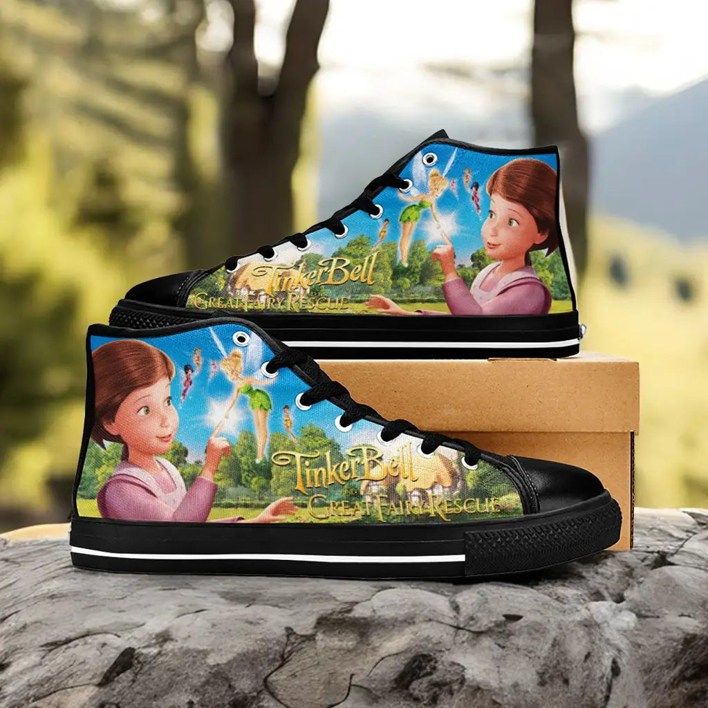 Tinkerbell Tinker Bell Fairies Custom High Top Sneakers Shoes