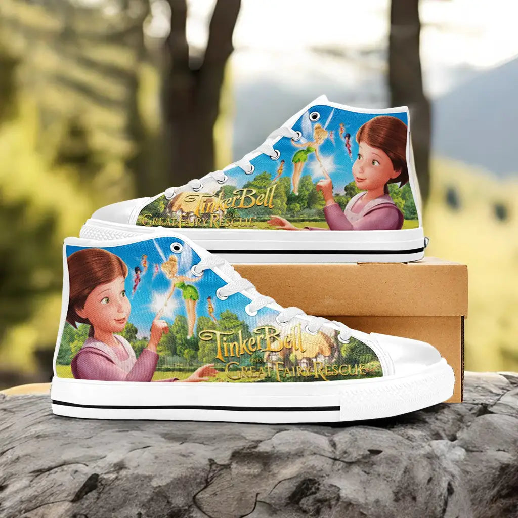 Tinkerbell Tinker Bell Fairies Custom High Top Sneakers Shoes