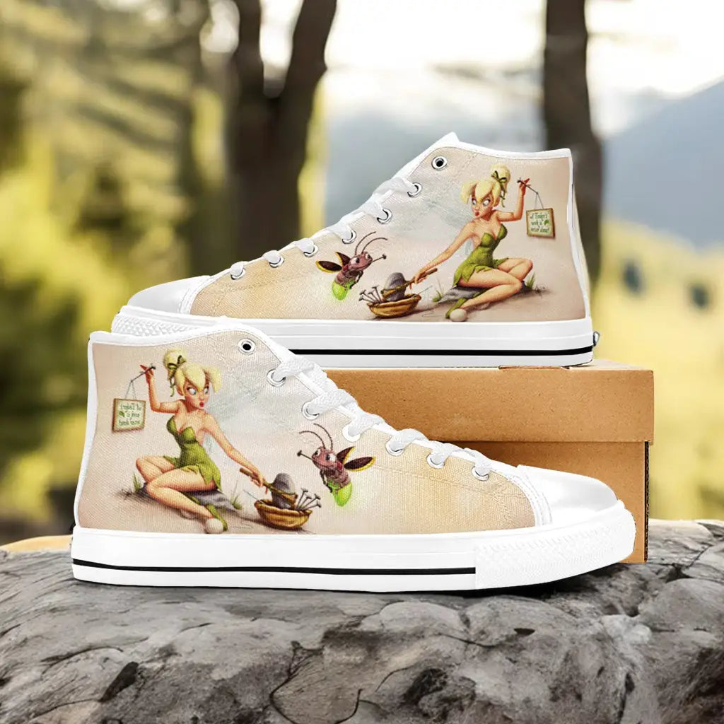 Tinkerbell Tinker Bell Fairies Custom High Top Sneakers Shoes