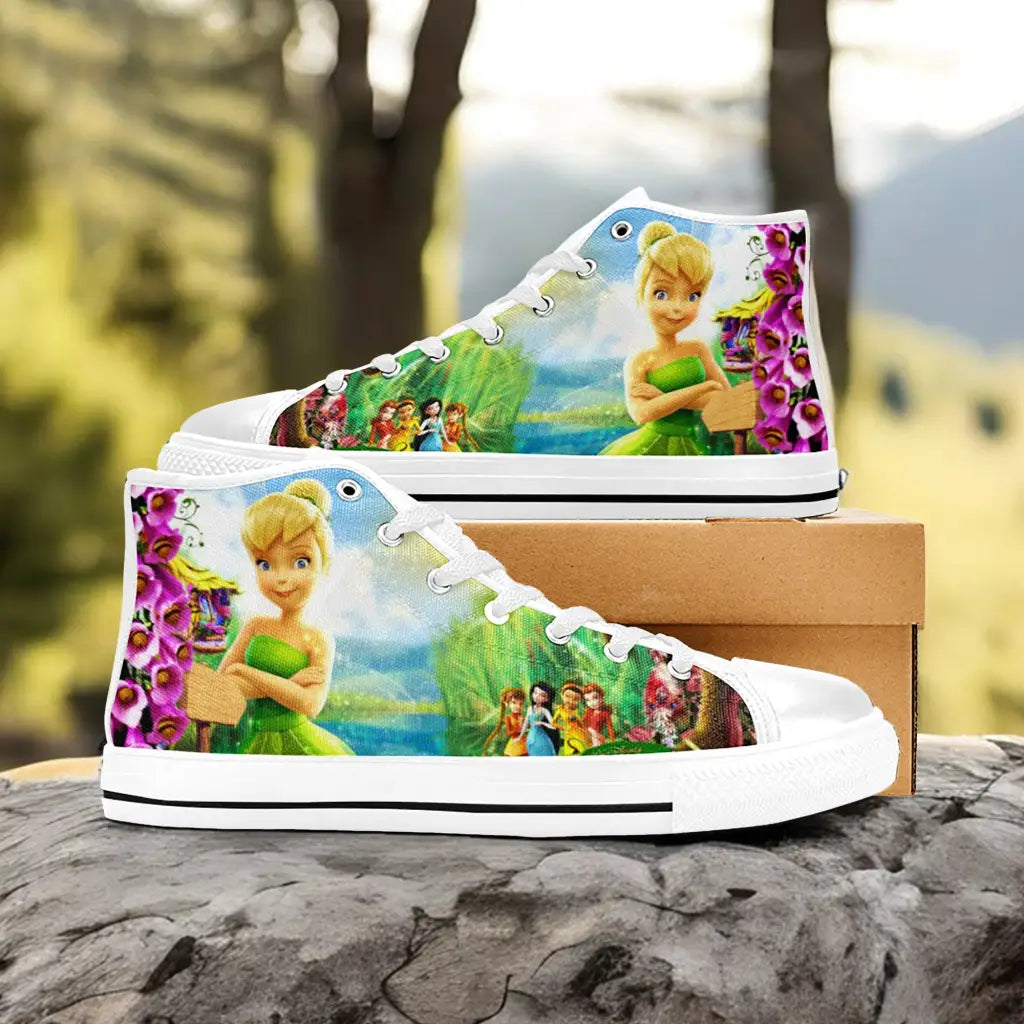 Tinkerbell Tinker Bell Fairies Custom High Top Sneakers Shoes