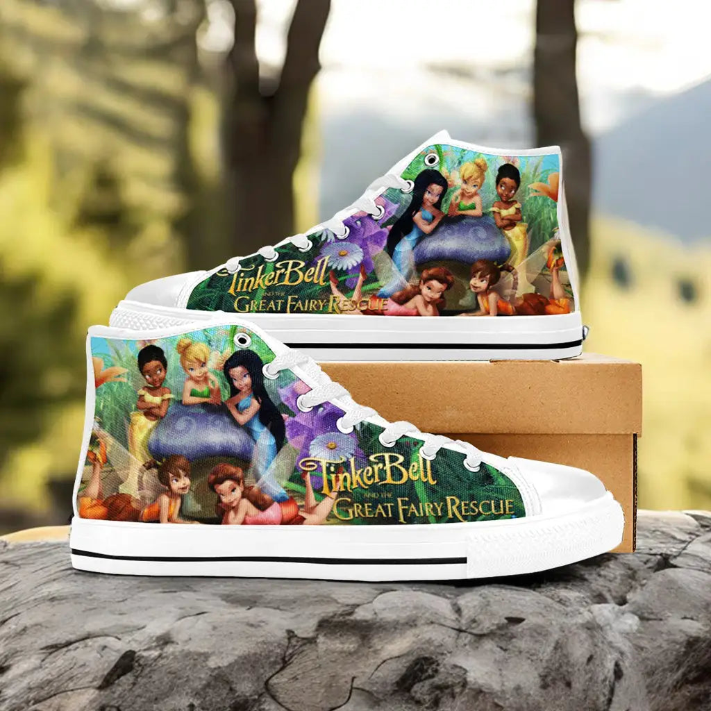 Tinkerbell Tinker Bell Fairies Custom High Top Sneakers Shoes