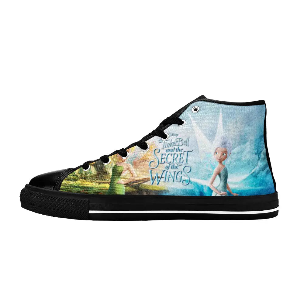 Tinkerbell Tinker Bell Secret of the Wings Custom High Top Sneakers Shoes