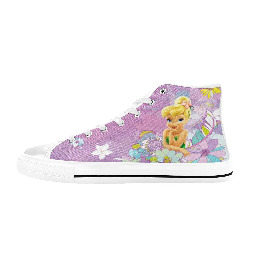 Tinkerbell Tinker Bell Custom High Top Sneakers Shoes