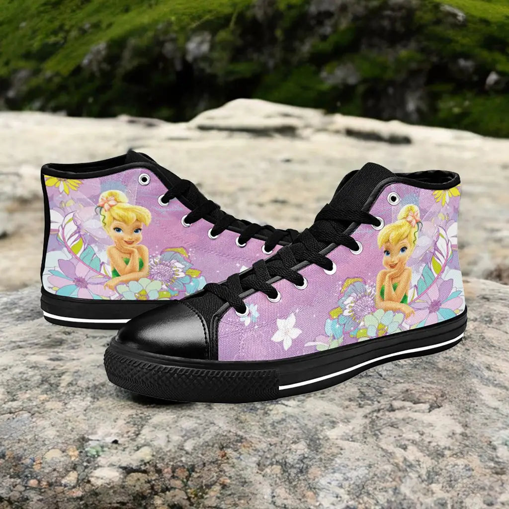 Tinkerbell Tinker Bell Custom High Top Sneakers Shoes