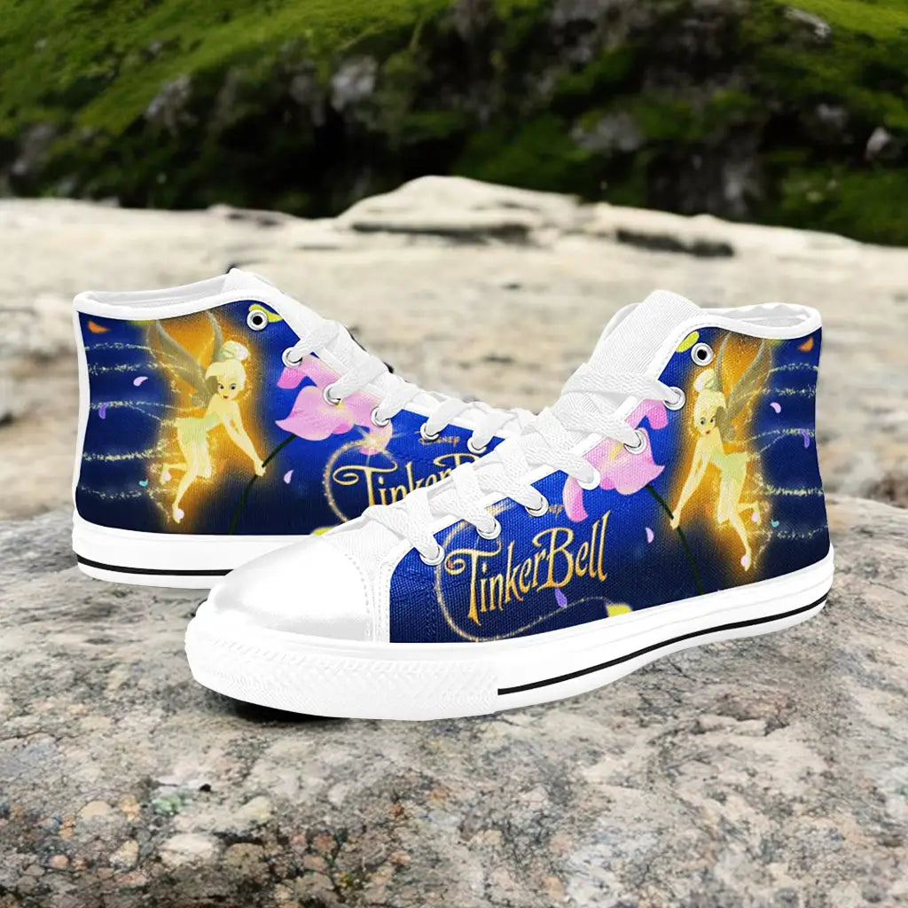 Tinkerbell Tinker Bell Custom High Top Sneakers Shoes