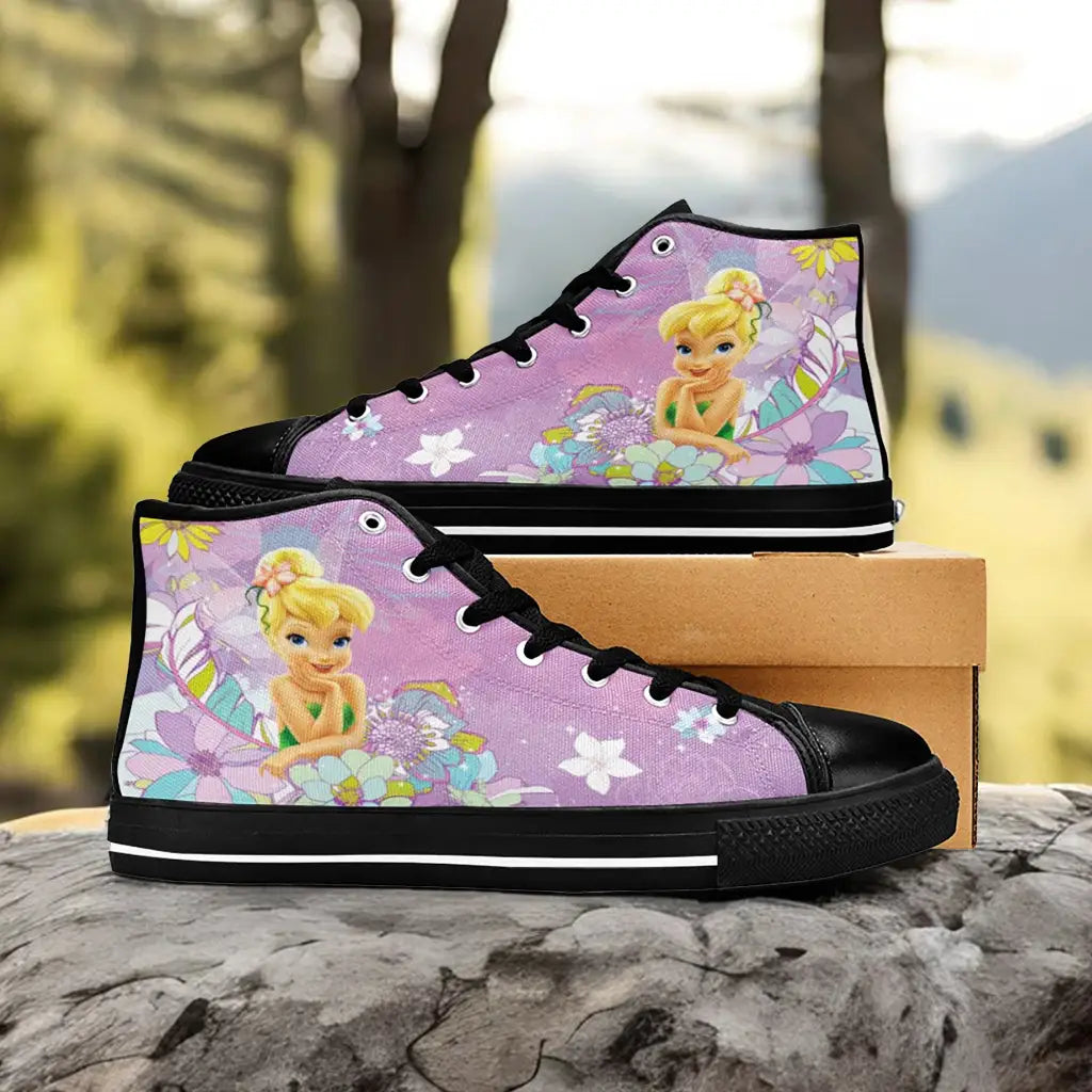 Tinkerbell Tinker Bell Custom High Top Sneakers Shoes