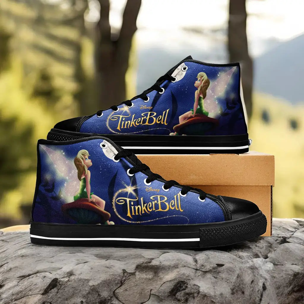 Tinkerbell Tinker Bell Custom High Top Sneakers Shoes