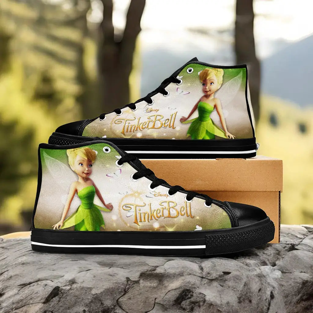 Tinkerbell Tinker Bell Custom High Top Sneakers Shoes