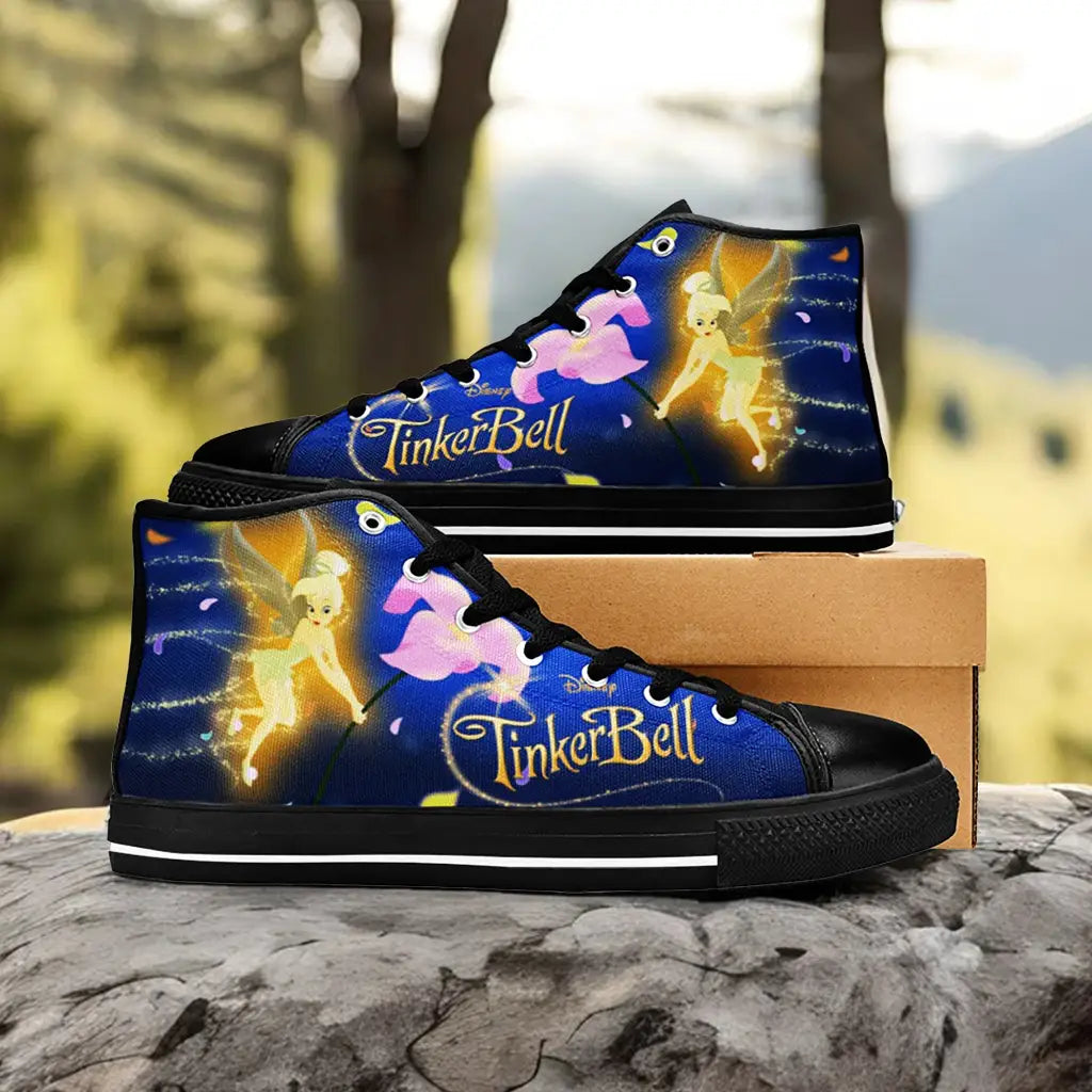 Tinkerbell Tinker Bell Custom High Top Sneakers Shoes