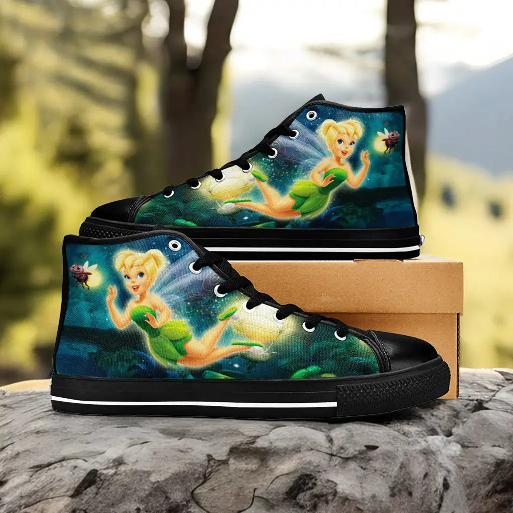 Tinkerbell Tinker Bell Custom High Top Sneakers Shoes