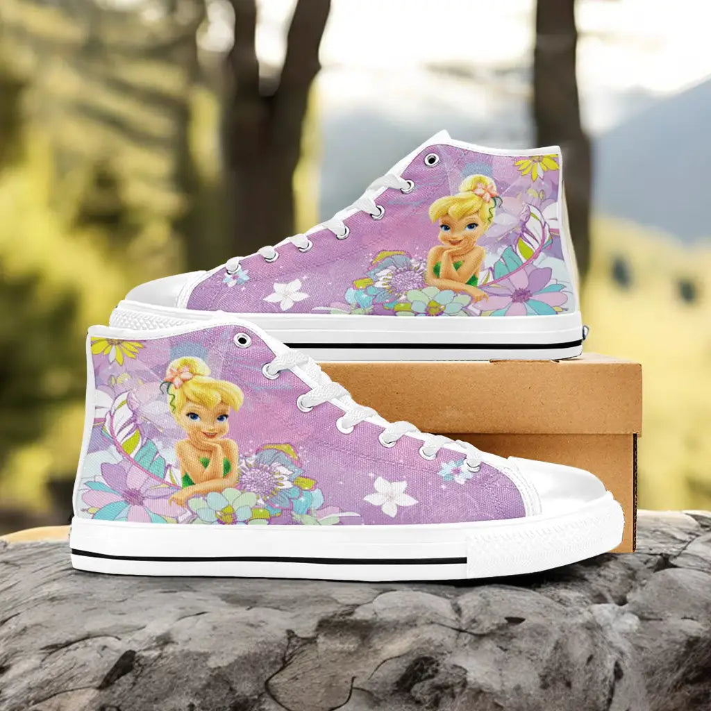 Tinkerbell Tinker Bell Custom High Top Sneakers Shoes