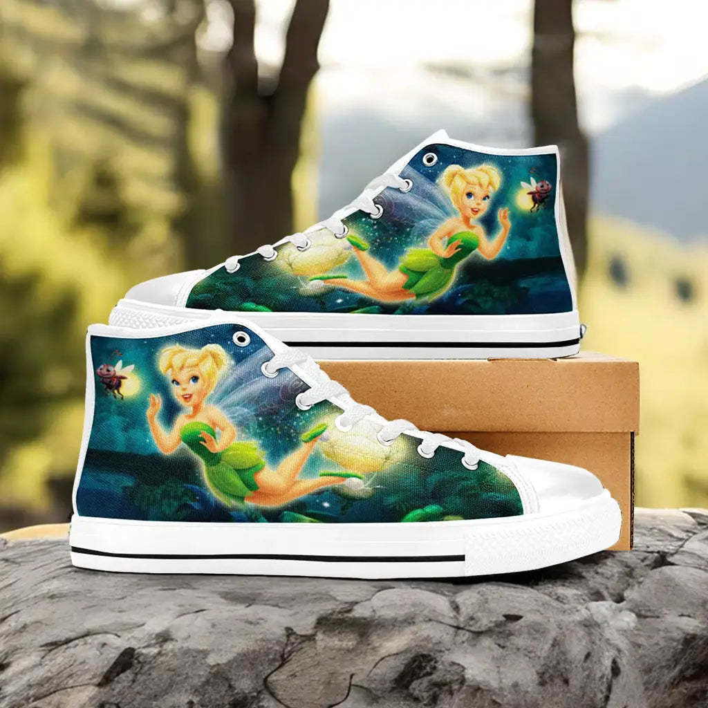 Tinkerbell Tinker Bell Custom High Top Sneakers Shoes