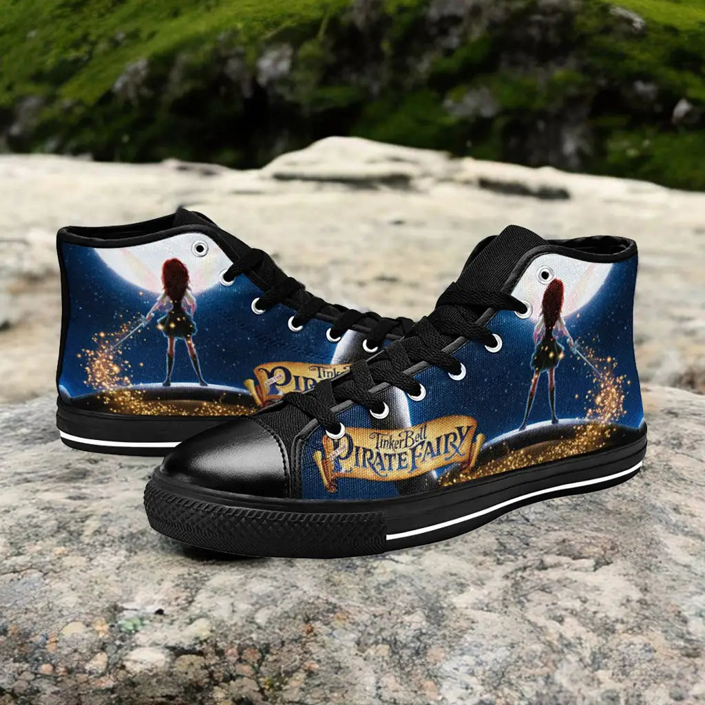 Tinkerbell Tinker Bell The Pirate Fairy Custom High Top Sneakers Shoes