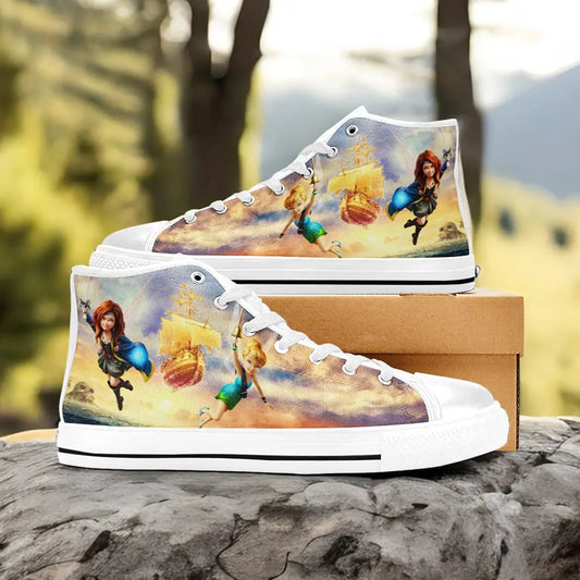 Tinkerbell Tinker Bell the Pirate Fairy Custom High Top Sneakers Shoes
