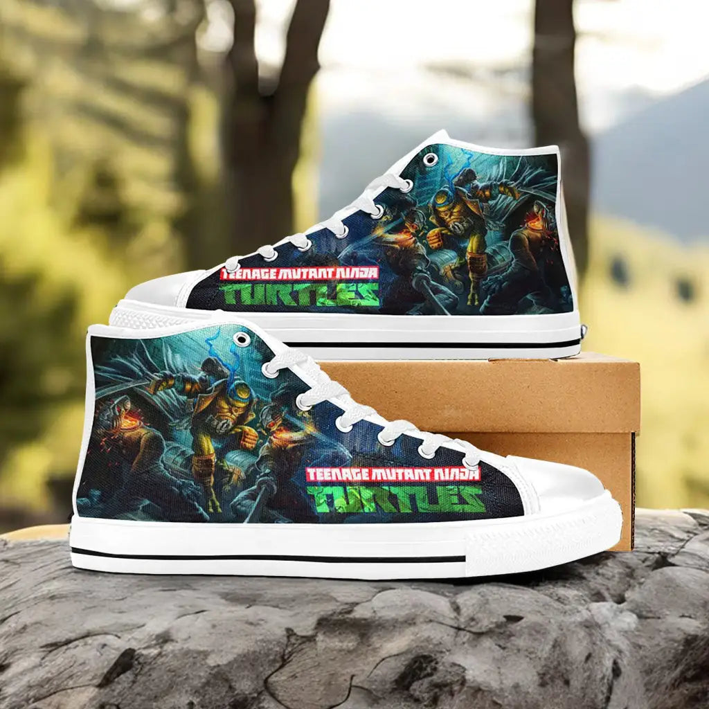 TMNT Teenage Mutant Ninja Turtles Custom High Top Sneakers Shoes