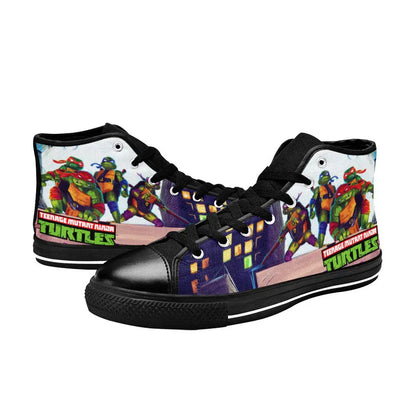 TMNT Teenage Mutant Ninja Turtles Custom High Top Sneakers Shoes