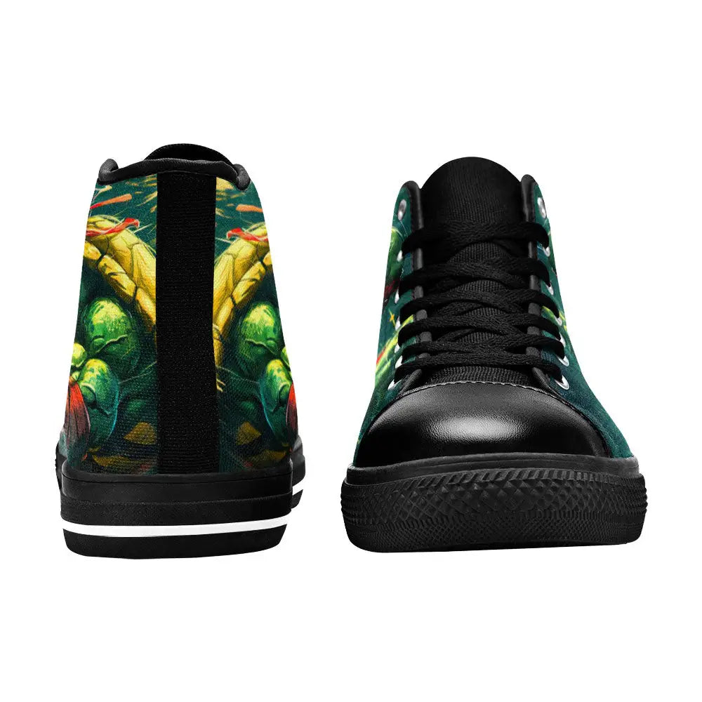 TMNT Teenage Mutant Ninja Turtles Custom High Top Sneakers Shoes