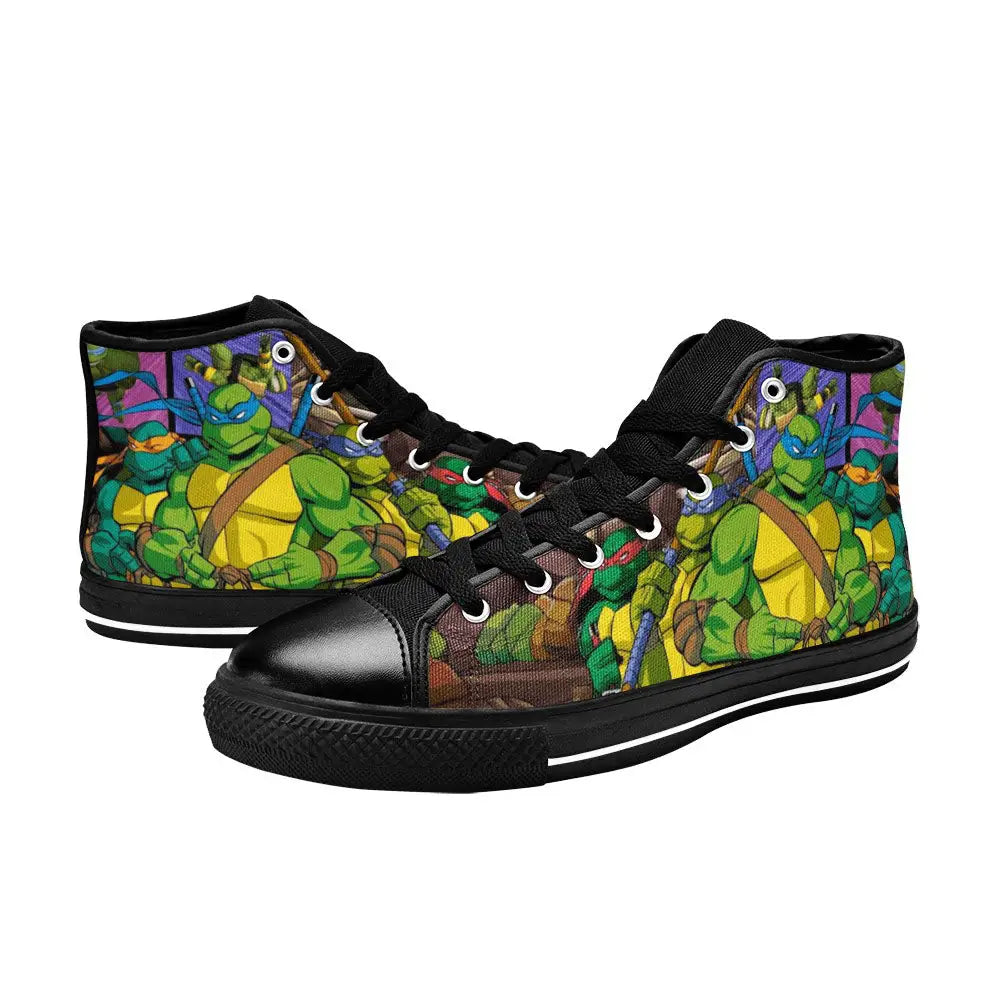 TMNT Teenage Mutant Ninja Turtles Custom High Top Sneakers Shoes