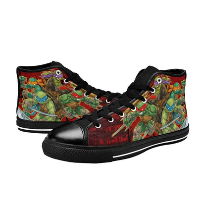 TMNT Teenage Mutant Ninja Turtles Custom High Top Sneakers Shoes