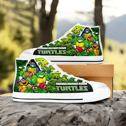 TMNT Teenage Mutant Ninja Turtles Custom High Top Sneakers Shoes