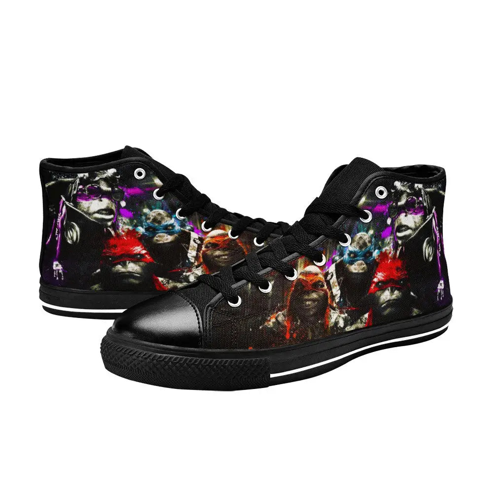 TMNT Teenage Mutant Ninja Turtles Custom High Top Sneakers Shoes