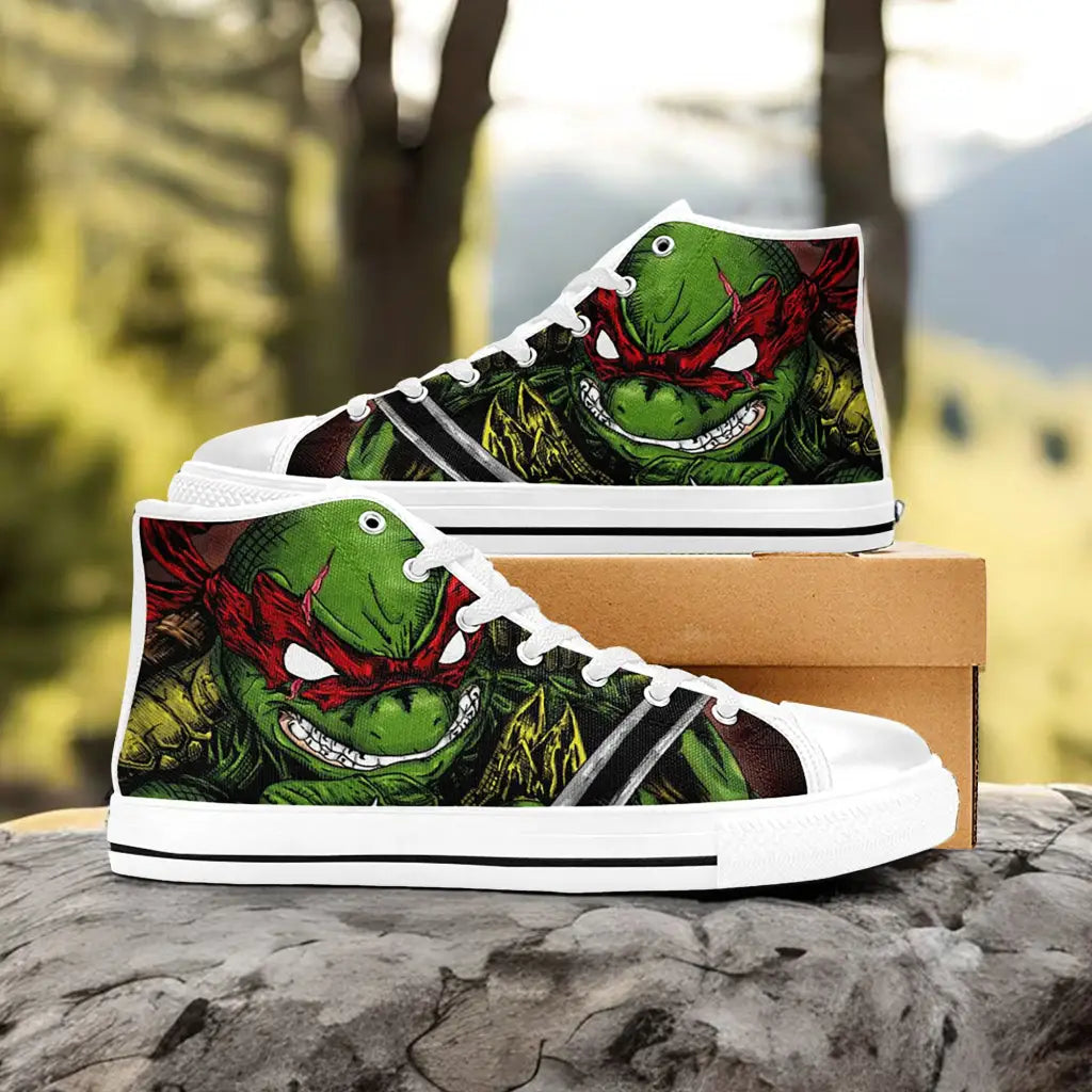 TMNT Teenage Mutant Ninja Turtles Custom High Top Sneakers Shoes