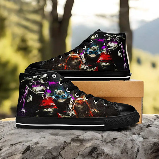 TMNT Teenage Mutant Ninja Turtles Custom High Top Sneakers Shoes