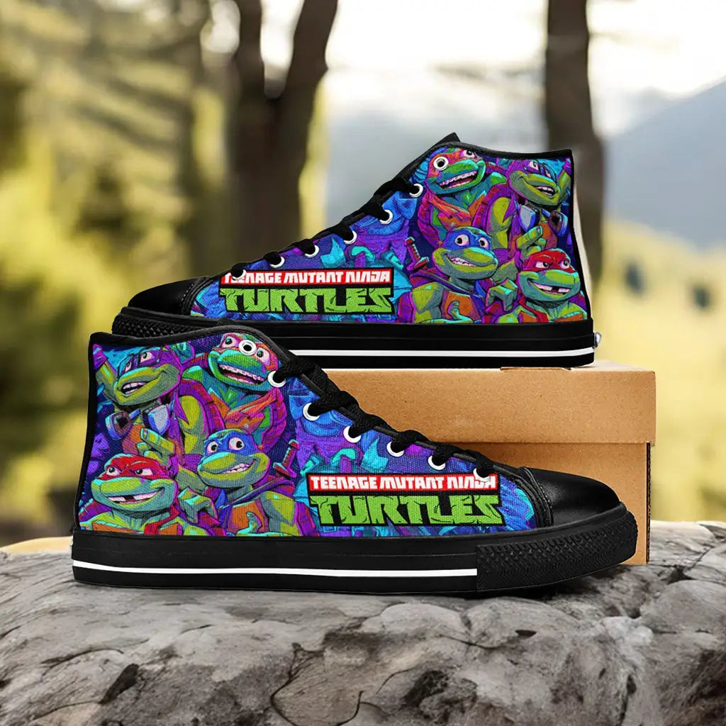 TMNT Teenage Mutant Ninja Turtles Custom High Top Sneakers Shoes