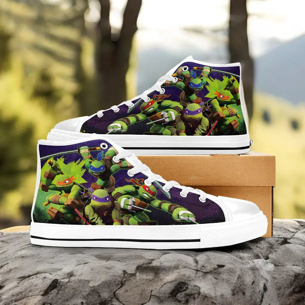 TMNT Teenage Mutant Ninja Turtles Custom High Top Sneakers Shoes