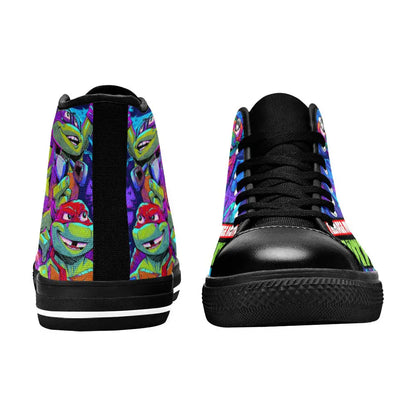 TMNT Teenage Mutant Ninja Turtles Custom High Top Sneakers Shoes