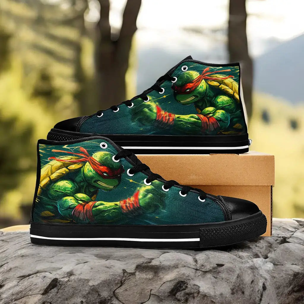 TMNT Teenage Mutant Ninja Turtles Custom High Top Sneakers Shoes